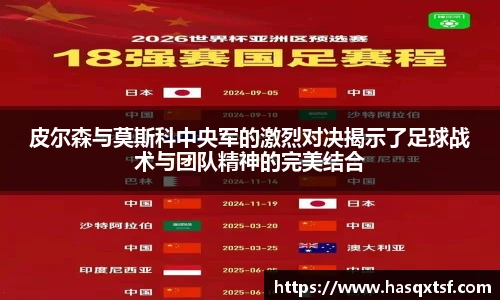 皮尔森与莫斯科中央军的激烈对决揭示了足球战术与团队精神的完美结合